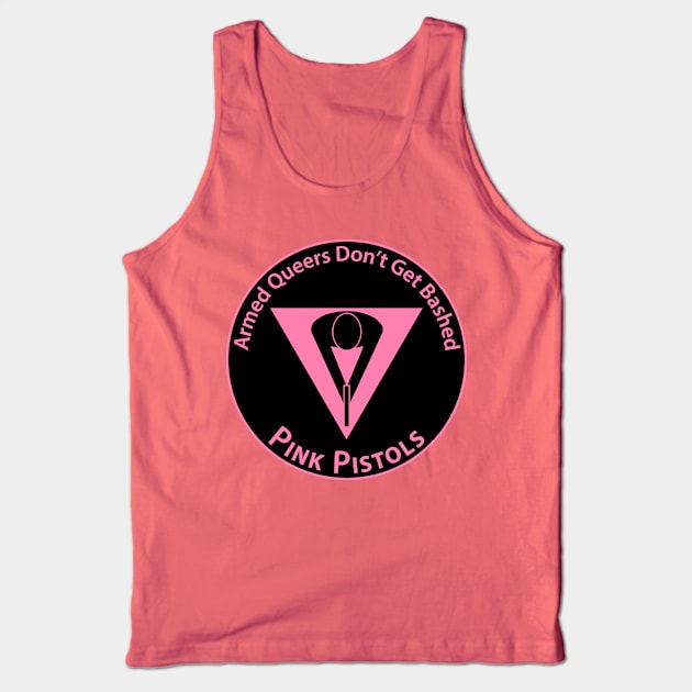 Pink Pistols - Patch Version Tank Top by Operation Blazing Sword